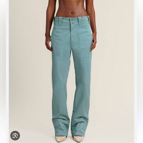 Orseund‎ Iris Women’s M Le Carpenter Pants Parisian Blue Coastal Relaxed Fit New - Picture 1 of 10